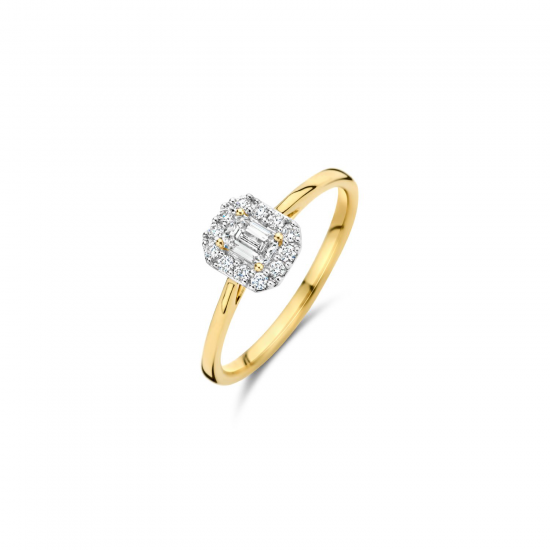 BLUSH LG1010Y GEELGOUDEN RING MET LAB GROWN DIAMOND 0.40CT