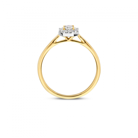 BLUSH LG1010Y GEELGOUDEN RING MET LAB GROWN DIAMOND 0.40CT