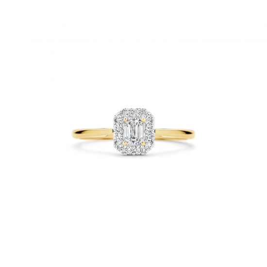 BLUSH LG1010Y GEELGOUDEN RING MET LAB GROWN DIAMOND 0.40CT