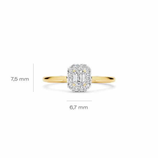 BLUSH LG1010Y GEELGOUDEN RING MET LAB GROWN DIAMOND 0.40CT BLUSH LG1010Y GEELGOUDEN RING MET LAB GROWN DIAMOND 0.40CT
