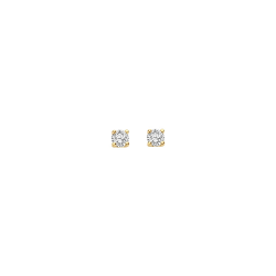 BLUSH LG7000Y GEELGOUDEN OORKNOPPEN MET LAB GROWN DIAMOND 0.20CT