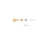 BLUSH LG7000Y GEELGOUDEN OORKNOPPEN MET LAB GROWN DIAMOND 0.20CT BLUSH LG7000Y GEELGOUDEN OORKNOPPEN MET LAB GROWN DIAMOND 0.20CT