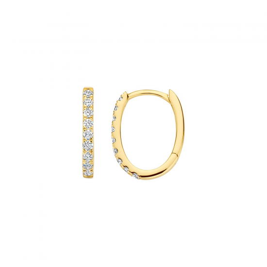 BLUSH LG7008Y GEELGOUDEN OORRINGEN MET LAB GROWN DIAMOND 0.45CT