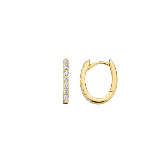 BLUSH LG7006Y GEELGOUDEN OORRINGEN MET LAB GROWN DIAMOND 0.24CT