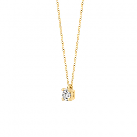 BLUSH LG3001Y GEELGOUDEN COLLIER MET LAB GROWN DIAMOND HANGER 0.20CT