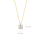 BLUSH LG3003Y GEELGOUDEN COLLIER MET LAB GROWN DIAMOND HANGER 0.45CT