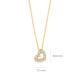 BLUSH LG3000Y GEELGOUDEN COLLIER MET LAB GROWN DIAMOND HARTHANGER 0.14CT