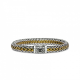 SILK 282.20 ZILVER/MESSING ARMBAND RAW EDITION SILK 282.20 ZILVER/MESSING ARMBAND RAW EDITION