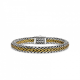 SILK 282.20 ZILVER/MESSING ARMBAND RAW EDITION SILK 282.20 ZILVER/MESSING ARMBAND RAW EDITION