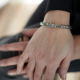 SILK 282.20 ZILVER/MESSING ARMBAND RAW EDITION SILK 282.20 ZILVER/MESSING ARMBAND RAW EDITION