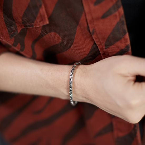 SILK 172.19 ZILVEREN ARMBAND CONNECT BREEZE SILK 172.19 ZILVEREN ARMBAND CONNECT BREEZE