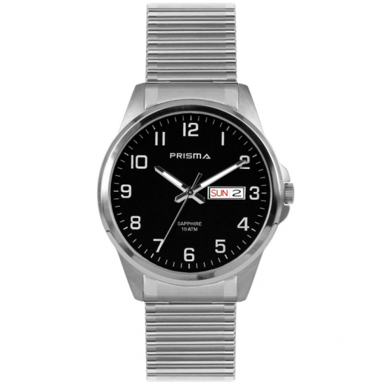 PRISMA P.1282 HERENHORLOGE TITANIUM 100M SAFFIERGLAS