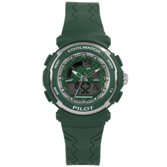 COOLWATCH CW.273 KINDERHORLOGE ANALOOG/DIGITAAL PILOT