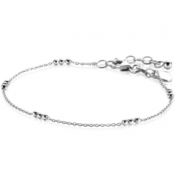 ZINZI ZIA2465 ZILVEREN ARMBAND BOLLETJES GERHODINEERD