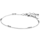 ZINZI ZIA2465 ZILVEREN ARMBAND BOLLETJES GERHODINEERD