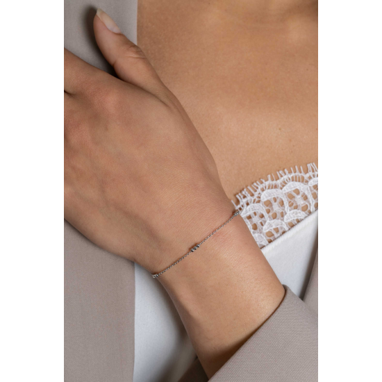ZINZI ZIA2465 ZILVEREN ARMBAND BOLLETJES GERHODINEERD