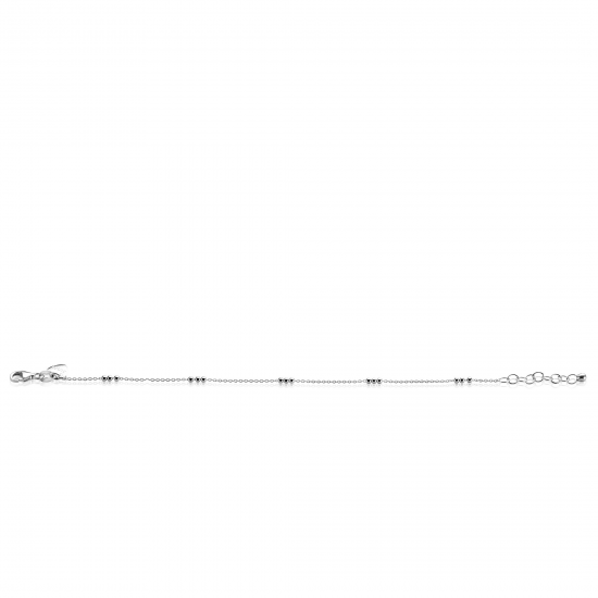 ZINZI ZIA2465 ZILVEREN ARMBAND BOLLETJES GERHODINEERD