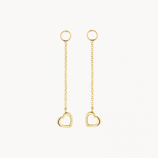 BLUSH 9084YGO GOUDEN OORRING AANHANGERS HARTEN