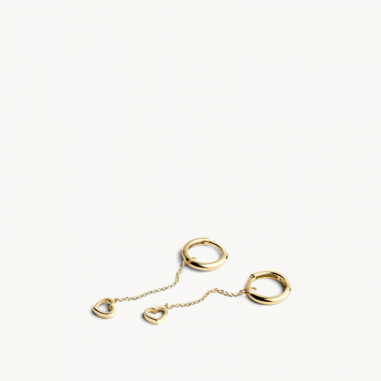 BLUSH 9084YGO GOUDEN OORRING AANHANGERS HARTEN