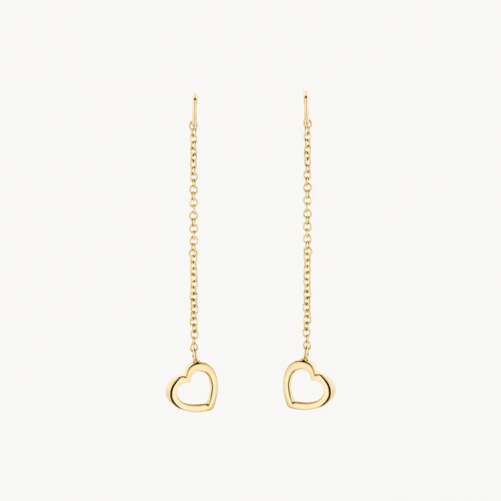 BLUSH 9084YGO GOUDEN OORRING AANHANGERS HARTEN