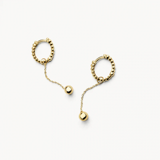 BLUSH 9082YGO GOUDEN OORRING AANHANGERS BOLLETJES