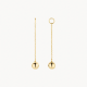 BLUSH 9082YGO GOUDEN OORRING AANHANGERS BOLLETJES