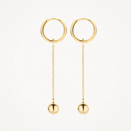 BLUSH 9082YGO GOUDEN OORRING AANHANGERS BOLLETJES