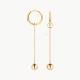 BLUSH 9082YGO GOUDEN OORRING AANHANGERS BOLLETJES