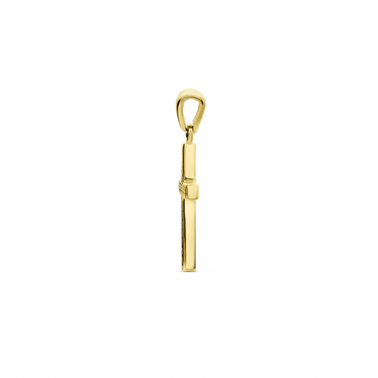 HUISCOLLECTIE 4029016 GOUDEN HANGER KRUISJE ZIRKONIA