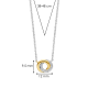TI SENTO 3915ZY ZILVEREN COLLIER BICOLOR ZIRKONIA