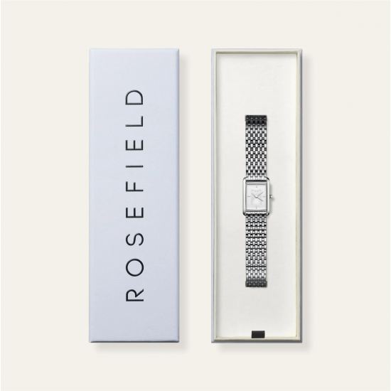 ROSEFIELD HWSSS-H02 DAMESHORLOGE HEIRLOOM WHITE DIAL STEEL SILVER