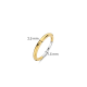 TI SENTO 12317SY ZILVER VERGULDE RING