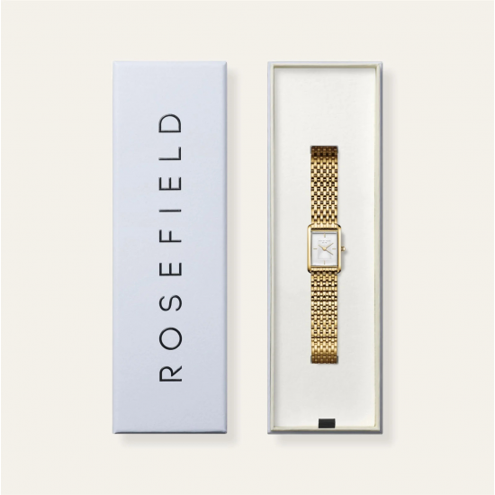 ROSEFIELD HWGSG-H01 DAMESHORLOGE HEIRLOOM WHITE DIAL STEEL GOLD