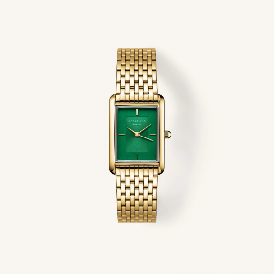 ROSEFIELD HEGSG-H05 DAMESHORLOGE HEIRLOOM EMERALD DIAL STEEL GOLD