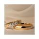 BRILJANT 706110515 14 KARAAT GOUDEN MEMOIRE RING MET DIAMANT