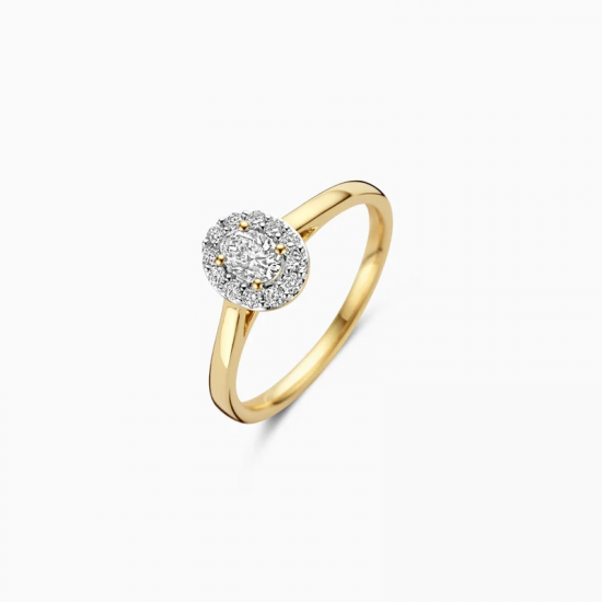 BLUSH LG1016Y GEELGOUDEN RING MET LAB GROWN DIAMOND 0.42CT BLUSH LG1016Y GEELGOUDEN RING MET LAB GROWN DIAMOND 0.42CT