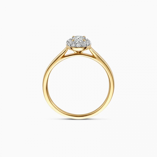 BLUSH LG1016Y GEELGOUDEN RING MET LAB GROWN DIAMOND 0.42CT BLUSH LG1016Y GEELGOUDEN RING MET LAB GROWN DIAMOND 0.42CT