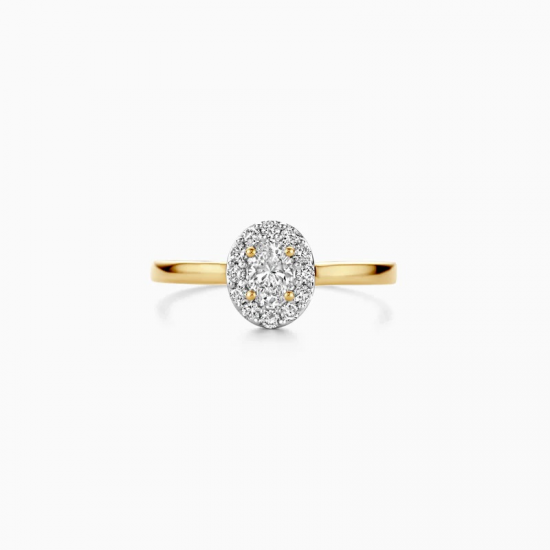 BLUSH LG1016Y GEELGOUDEN RING MET LAB GROWN DIAMOND 0.42CT BLUSH LG1016Y GEELGOUDEN RING MET LAB GROWN DIAMOND 0.42CT