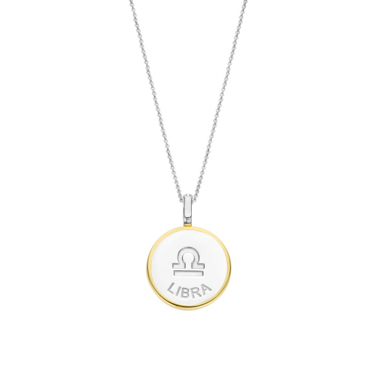 TI SENTO 6826LI ZILVEREN COLLIER MET VERGULDE HANGER WEEGSCHAAL