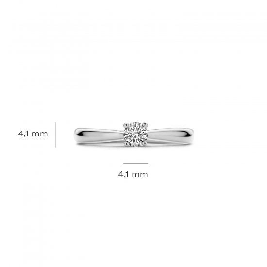 BLUSH LG1001W WITGOUDEN RING MET LAB GROWN DIAMOND 0.25CT