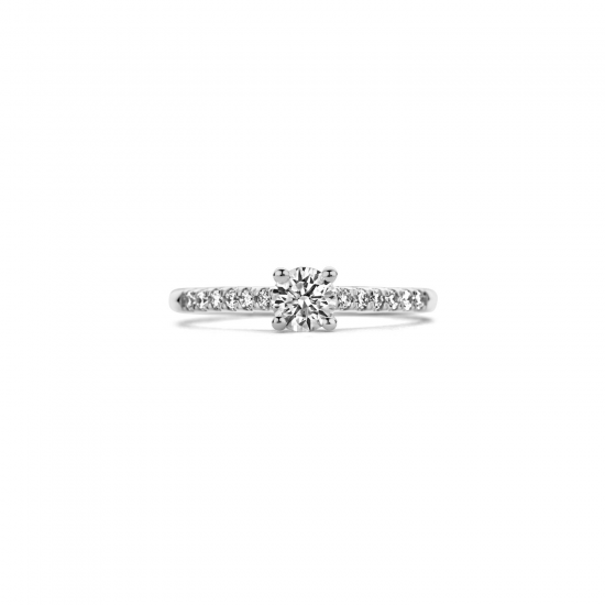 BLUSH LG1001W WITGOUDEN RING MET LAB GROWN DIAMOND 0.25CT