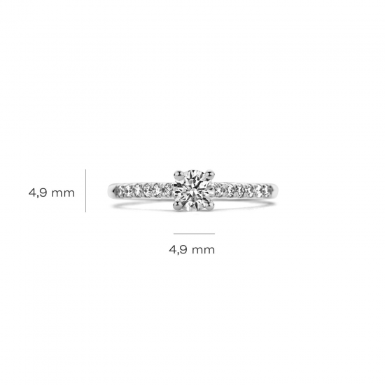 BLUSH LG1001W WITGOUDEN RING MET LAB GROWN DIAMOND 0.25CT