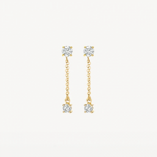 BLUSH 7346YZI GEELGOUDEN OORKNOPPEN ZIRKONIA BLUSH 7346YZI GEELGOUDEN OORKNOPPEN ZIRKONIA