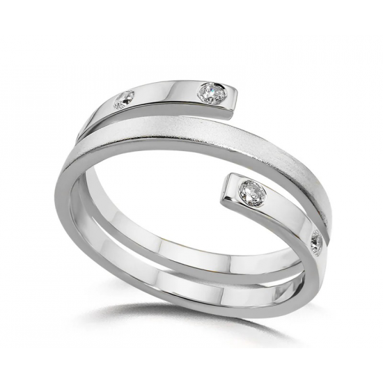 GALA DESIGN J0157 ZILVEREN RING MET ZIRKONIA STAR