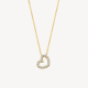 BLUSH 3072YZI GOUDEN COLLIER MET GOUDEN ZIRKONIA HART