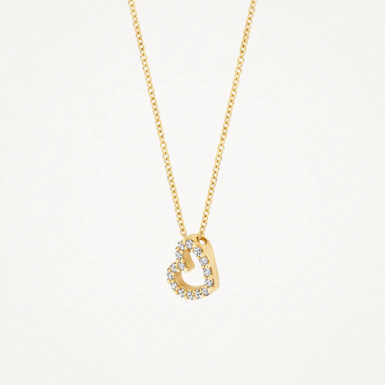 BLUSH 3072YZI GOUDEN COLLIER MET GOUDEN ZIRKONIA HART