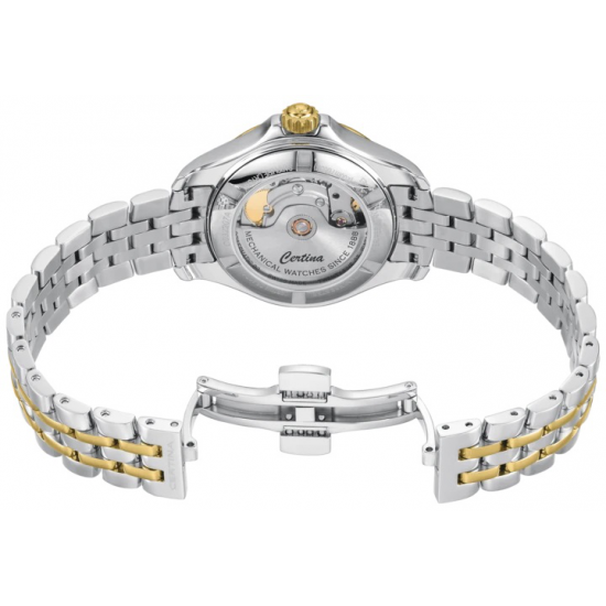 CERTINA C032.207.22.126.000 BICOLOR STALEN DAMESHORLOGE DS ACTION LADY POWERMATIC DIAMONDS