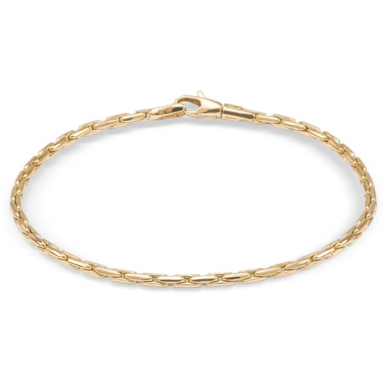 MONZARIO 1225-A GEEL 14K. GEELGOUDEN ARMBAND FANTASIESCHAKEL