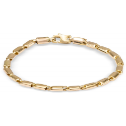 MONZARIO 1287-A GEEL 14K. GEELGOUDEN ARMBAND FANTASIESCHAKEL