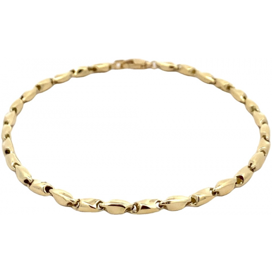 MONZARIO 837-A GEEL 14K. GEELGOUDEN ARMBAND FANTASIESCHAKEL